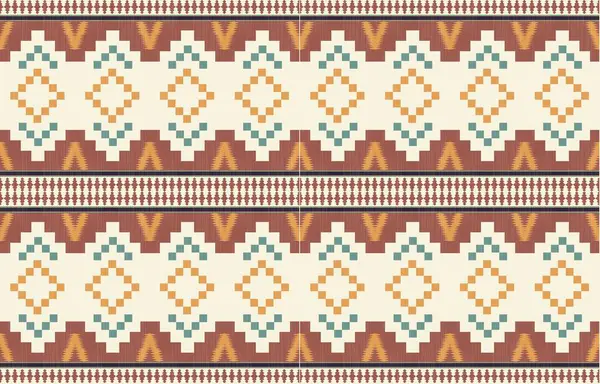 Geometrik etnik desen pürüzsüz, Yerli Amerikan etnik tasarımı, arka plan, perde, halı, duvar kağıdı, giysi, ambalaj, Batik, vektör çizimi için Güneybatı dekor tasarımı.