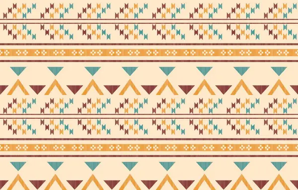 Geometrik etnik desen pürüzsüz, Yerli Amerikan etnik tasarımı, arka plan, perde, halı, duvar kağıdı, giysi, ambalaj, Batik, vektör çizimi için Güneybatı dekor tasarımı.