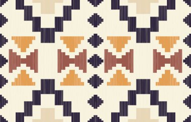 Etnik desenli dikişler. Arka plan, perde, halı, duvar kağıdı, giysi, ambalaj, Batik, vektör illüstrasyonu için tasarım..