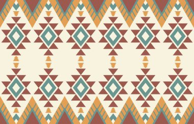 Etnik desenli dikişler. Arka plan, perde, halı, duvar kağıdı, giysi, ambalaj, Batik, vektör illüstrasyonu için tasarım..