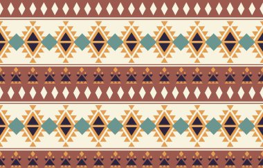 Etnik desenli dikişler. Arka plan, perde, halı, duvar kağıdı, giysi, ambalaj, Batik, vektör illüstrasyonu için tasarım..