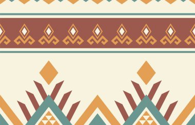 Etnik desenli dikişler. Arka plan, perde, halı, duvar kağıdı, giysi, ambalaj, Batik, vektör illüstrasyonu için tasarım..