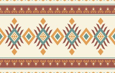 Etnik desenli dikişler. Arka plan, perde, halı, duvar kağıdı, giysi, ambalaj, Batik, vektör illüstrasyonu için tasarım..