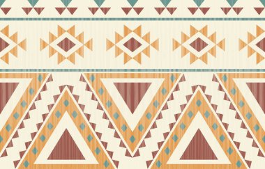 Etnik desenli dikişler. Arka plan, perde, halı, duvar kağıdı, giysi, ambalaj, Batik, vektör illüstrasyonu için tasarım..