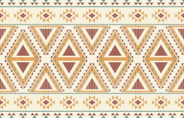 Etnik desenli dikişler. Arka plan, perde, halı, duvar kağıdı, giysi, ambalaj, Batik, vektör illüstrasyonu için tasarım..