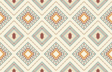 Etnik desenli dikişler. Arka plan, perde, halı, duvar kağıdı, giysi, ambalaj, Batik, vektör illüstrasyonu için tasarım..