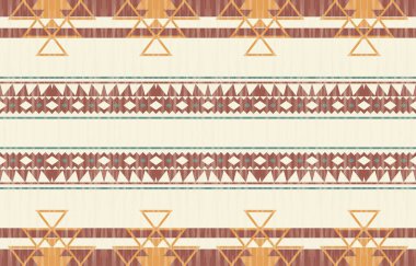 Etnik desenli dikişler. Arka plan, perde, halı, duvar kağıdı, giysi, ambalaj, Batik, vektör illüstrasyonu için tasarım..