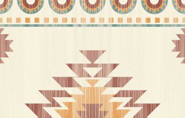 Etnik desenli dikişler. Arka plan, perde, halı, duvar kağıdı, giysi, ambalaj, Batik, vektör illüstrasyonu için tasarım..