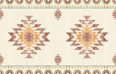 Etnik desenli dikişler. Arka plan, perde, halı, duvar kağıdı, giysi, ambalaj, Batik, vektör illüstrasyonu için tasarım..