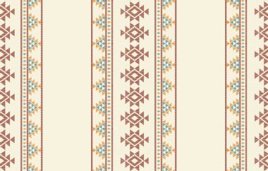 Etnik desenli dikişler. Arka plan, perde, halı, duvar kağıdı, giysi, ambalaj, Batik, vektör illüstrasyonu için tasarım..