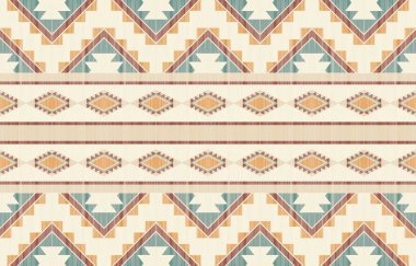 Etnik desenli dikişler. Arka plan, perde, halı, duvar kağıdı, giysi, ambalaj, Batik, vektör illüstrasyonu için tasarım..