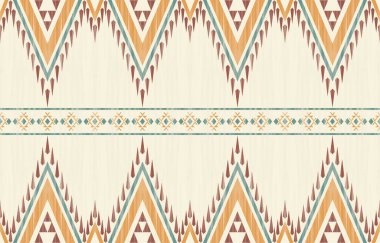 Geometrik etnik desen pürüzsüz, Yerli Amerikan etnik tasarımı, arka plan, perde, halı, duvar kağıdı, giysi, ambalaj, Batik, vektör çizimi için Güneybatı dekor tasarımı.