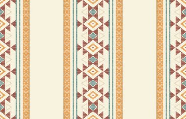 Geometrik etnik desen pürüzsüz, Yerli Amerikan etnik tasarımı, arka plan, perde, halı, duvar kağıdı, giysi, ambalaj, Batik, vektör çizimi için Güneybatı dekor tasarımı.
