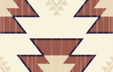 Geometrik etnik desen pürüzsüz, Yerli Amerikan etnik tasarımı, arka plan, perde, halı, duvar kağıdı, giysi, ambalaj, Batik, vektör çizimi için Güneybatı dekor tasarımı.