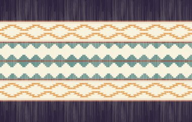 Geometrik etnik desen pürüzsüz, Yerli Amerikan etnik tasarımı, arka plan, perde, halı, duvar kağıdı, giysi, ambalaj, Batik, vektör çizimi için Güneybatı dekor tasarımı.