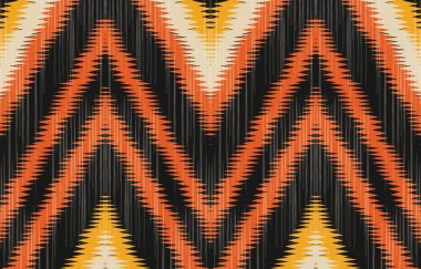 Aztek ve Navajo motiflerinin yer aldığı geometrik etnik Amerikan Yerli kabile desenleri kusursuz bir dekoratif doku oluşturur. Arkaplan, perde, halı, giysi, ambalaj için tasarım, Batik.