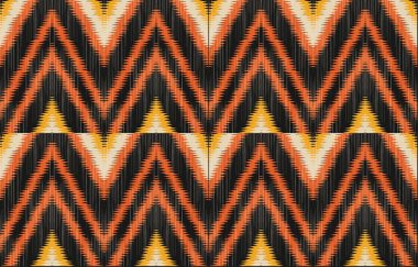 Aztek ve Navajo motiflerinin yer aldığı geometrik etnik Amerikan Yerli kabile desenleri kusursuz bir dekoratif doku oluşturur. Arkaplan, perde, halı, giysi, ambalaj için tasarım, Batik.