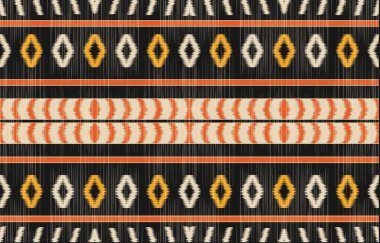 Aztek ve Navajo motiflerinin yer aldığı geometrik etnik Amerikan Yerli kabile desenleri kusursuz bir dekoratif doku oluşturur. Arkaplan, perde, halı, giysi, ambalaj için tasarım, Batik.