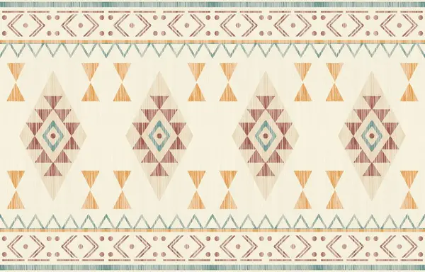 Geometrik etnik desen pürüzsüz, Yerli Amerikan etnik tasarımı, arka plan, perde, halı, duvar kağıdı, giysi, ambalaj, Batik, vektör çizimi için Güneybatı dekor tasarımı.