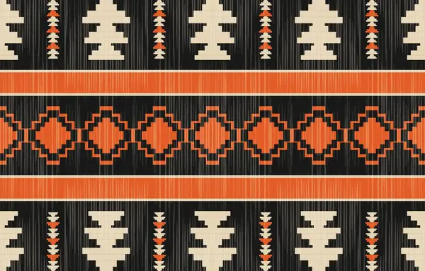 Aztek ve Navajo motiflerinin yer aldığı geometrik etnik Amerikan Yerli kabile desenleri kusursuz bir dekoratif doku oluşturur. Arkaplan, perde, halı, giysi, ambalaj için tasarım, Batik.