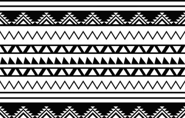 Aztek ve Navajo motiflerinin yer aldığı geometrik etnik Amerikan Yerli kabile desenleri kusursuz bir dekoratif doku oluşturur. Arkaplan, perde, halı, giysi, ambalaj için tasarım, Batik.