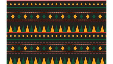 Aztek ve Navajo motiflerinin yer aldığı geometrik etnik Amerikan Yerli kabile desenleri kusursuz bir dekoratif doku oluşturur. Arkaplan, perde, halı, giysi, ambalaj için tasarım, Batik.