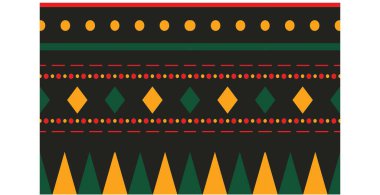 Aztek ve Navajo motiflerinin yer aldığı geometrik etnik Amerikan Yerli kabile desenleri kusursuz bir dekoratif doku oluşturur. Arkaplan, perde, halı, giysi, ambalaj için tasarım, Batik.