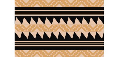 Aztek ve Navajo motiflerinin yer aldığı geometrik etnik Amerikan Yerli kabile desenleri kusursuz bir dekoratif doku oluşturur. Arkaplan, perde, halı, giysi, ambalaj için tasarım, Batik.