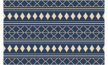 Aztek ve Navajo motiflerinin yer aldığı geometrik etnik Amerikan Yerli kabile desenleri kusursuz bir dekoratif doku oluşturur. Arkaplan, perde, halı, giysi, ambalaj için tasarım, Batik.