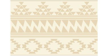 Aztek ve Navajo motiflerinin yer aldığı geometrik etnik Amerikan Yerli kabile desenleri kusursuz bir dekoratif doku oluşturur. Arkaplan, perde, halı, giysi, ambalaj için tasarım, Batik.