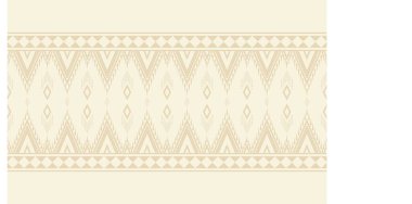 Aztek ve Navajo motiflerinin yer aldığı geometrik etnik Amerikan Yerli kabile desenleri kusursuz bir dekoratif doku oluşturur. Arkaplan, perde, halı, giysi, ambalaj için tasarım, Batik.