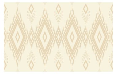 Aztek ve Navajo motiflerinin yer aldığı geometrik etnik Amerikan Yerli kabile desenleri kusursuz bir dekoratif doku oluşturur. Arkaplan, perde, halı, giysi, ambalaj için tasarım, Batik.