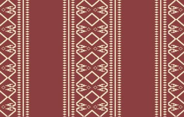 Aztek ve Navajo motiflerinin yer aldığı geometrik etnik Amerikan Yerli kabile desenleri kusursuz bir dekoratif doku oluşturur. Arkaplan, perde, halı, giysi, ambalaj için tasarım, Batik.