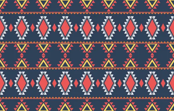 Aztek ve Navajo motiflerinin yer aldığı geometrik etnik Amerikan Yerli kabile desenleri kusursuz bir dekoratif doku oluşturur. Arkaplan, perde, halı, giysi, ambalaj için tasarım, Batik.