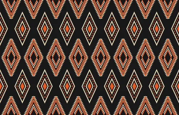 Aztek ve Navajo motiflerinin yer aldığı geometrik etnik Amerikan Yerli kabile desenleri kusursuz bir dekoratif doku oluşturur. Arkaplan, perde, halı, giysi, ambalaj için tasarım, Batik.