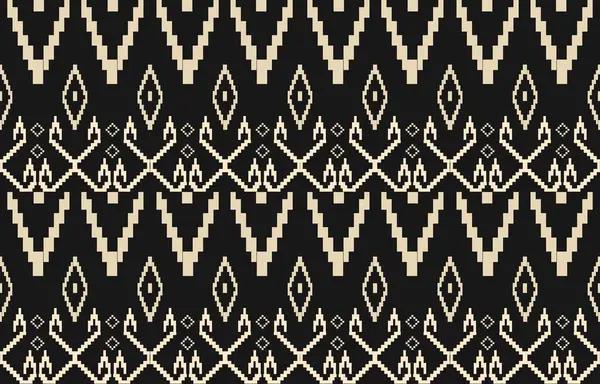 Aztek ve Navajo motiflerinin yer aldığı geometrik etnik Amerikan Yerli kabile desenleri kusursuz bir dekoratif doku oluşturur. Arkaplan, perde, halı, giysi, ambalaj için tasarım, Batik.