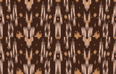 Geometrik etnik oryantal ikat kusursuz desenli renk doğulu. Aztek süsü izi. Arkaplan, perde, halı, duvar kağıdı, giysi, ambalaj, Batik, vektör illüstrasyonu için tasarım.
