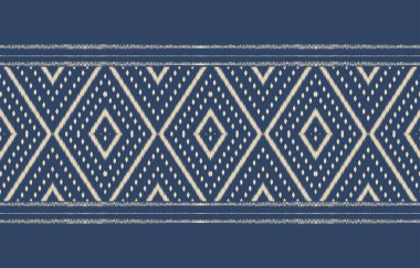 Geometrik etnik oryantal ikat kusursuz desenli renk doğulu. Aztek süsü izi. Arkaplan, perde, halı, duvar kağıdı, giysi, ambalaj, Batik, vektör illüstrasyonu için tasarım.