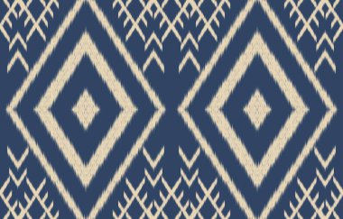 Geometrik etnik oryantal ikat kusursuz desenli renk doğulu. Aztek süsü izi. Arkaplan, perde, halı, duvar kağıdı, giysi, ambalaj, Batik, vektör illüstrasyonu için tasarım.