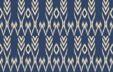 Geometrik etnik oryantal ikat kusursuz desenli renk doğulu. Aztek süsü izi. Arkaplan, perde, halı, duvar kağıdı, giysi, ambalaj, Batik, vektör illüstrasyonu için tasarım.