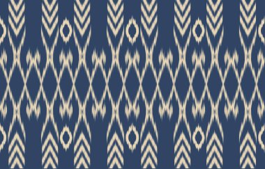 Geometrik etnik oryantal ikat kusursuz desenli renk doğulu. Aztek süsü izi. Arkaplan, perde, halı, duvar kağıdı, giysi, ambalaj, Batik, vektör illüstrasyonu için tasarım.