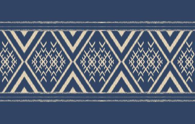 Geometrik etnik oryantal ikat kusursuz desenli renk doğulu. Aztek süsü izi. Arkaplan, perde, halı, duvar kağıdı, giysi, ambalaj, Batik, vektör illüstrasyonu için tasarım.