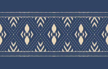 Geometrik etnik oryantal ikat kusursuz desenli renk doğulu. Aztek süsü izi. Arkaplan, perde, halı, duvar kağıdı, giysi, ambalaj, Batik, vektör illüstrasyonu için tasarım.