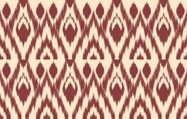 Geometrik etnik oryantal ikat kusursuz desenli renk doğulu. Aztek süsü izi. Arkaplan, perde, halı, duvar kağıdı, giysi, ambalaj, Batik, vektör illüstrasyonu için tasarım.