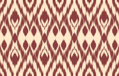 Geometrik etnik oryantal ikat kusursuz desenli renk doğulu. Aztek süsü izi. Arkaplan, perde, halı, duvar kağıdı, giysi, ambalaj, Batik, vektör illüstrasyonu için tasarım.