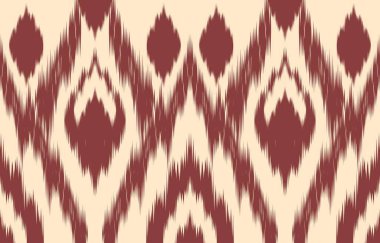 Geometrik etnik oryantal ikat kusursuz desenli renk doğulu. Aztek süsü izi. Arkaplan, perde, halı, duvar kağıdı, giysi, ambalaj, Batik, vektör illüstrasyonu için tasarım.