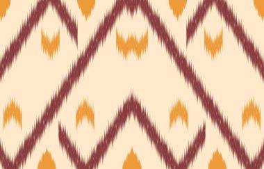 Geometrik etnik oryantal ikat kusursuz desenli renk doğulu. Aztek süsü izi. Arkaplan, perde, halı, duvar kağıdı, giysi, ambalaj, Batik, vektör illüstrasyonu için tasarım.