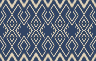 Geometrik etnik oryantal ikat kusursuz desenli renk doğulu. Aztek süsü izi. Arkaplan, perde, halı, duvar kağıdı, giysi, ambalaj, Batik, vektör illüstrasyonu için tasarım.