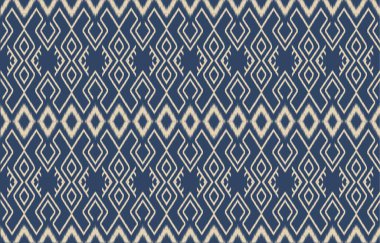 Geometrik etnik oryantal ikat kusursuz desenli renk doğulu. Aztek süsü izi. Arkaplan, perde, halı, duvar kağıdı, giysi, ambalaj, Batik, vektör illüstrasyonu için tasarım.