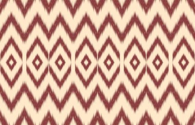 Geometrik etnik oryantal ikat kusursuz desenli renk doğulu. Aztek süsü izi. Arkaplan, perde, halı, duvar kağıdı, giysi, ambalaj, Batik, vektör illüstrasyonu için tasarım.